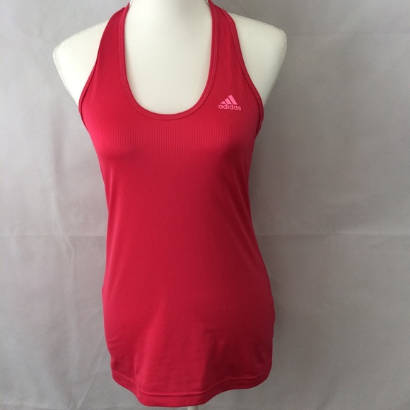 adidas Tops - ADIDAS Workout Tank Top Size Small Pink Racerback